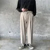 Retro Gerade-Bein Hosen Neue Männer Casual Hosen Jogging Mann Koreanische Mode Trend Lose Breite Bein Hose Streetwear Hohe qualität 201126