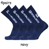 4pairsset fs Socks Socks Grip Nonslip Sports Socks Professional Competition Soccer Soccer Socks Men and Women 2201051884058