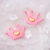 Small imitation cloth art love crown accessories DIY mobile phone shell beauty materials children's headdress parts