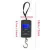 10g 40Kg Digital Scales LCD Display Hanging Luggage Fishing Weight Travel Portable Electronic Hangings Hook Scale Steelyard BH4163 TYJ