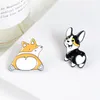 Corgi Butt Emalj Pins Sweety Cute Dogs Badge Brosch Bag Kläder LAPEL PIN CARTOON DYRMYDEL GANGT FÖR FANS KIDSFRÅN8218181