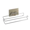 Home Storage Durable Firm Storage Shelf Roll Paper Storage Holder Towel Bar Bathroom Toilet Organizer T200425