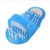 Massager Slippers Plastic Bath Shoes for Feet Shower Brush Bathroom Products Pumice Stone Foot Scrubber Foot Care Cleaning Gifts 201021