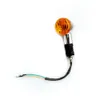 2x Front Rear Bullet Turn Motorcycle Lighting Signal Blinker Indicator Light Amber Chrome