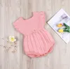 Roupas de malha inverno verão plissado manga algodão recém-nascido macacão infantil bebê menino menina macacão y200320254g1339200