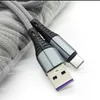 3A SNELLE SNELHEID OPLOGING 1M 3FT Gevlochten Stof Nylon Type C USB-kabels Micro USB-kabel