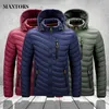 Chapeau Amovible Hiver Parka Hommes Coupe-Vent Épais Chaud Coupe-Vent Manteaux Mâle Militaire À Capuche Vestes Hommes Pardessus Zipper Poche 201201