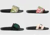 Hot Newset Men Women Sandals Shoes Slippers Pearl Snake Print Slide Summer Wide Flat Lady Sandals Slipper مع Box Dust Bag 35-46