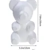 200mm 웨딩 장식 거품 곰 모델링 폴리스티렌 스티로폼 거품 곰 DIY 파티 장식 선물에 대 한 흰색 공예 공