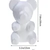 200mm decoração de casamento urso de espuma modelagem poliestireno isopor espuma urso bolas artesanais brancas para decoração de festa diy presentes1318s