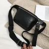 Sac à bandoulière en cuir PU pour femmes, sac de poitrine à fermeture éclair en treillis, pochette réglable, mode féminine, taille haute qualité 275m