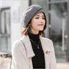 Donne Elegante berretto Per L'inverno Femminile Cappelli di Cotone Plaid Dell'annata di Modo Ottagonale Casual boina Autunno 2020 di Marca delle Nuove Donne cap