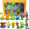 Grandes plantas genuinas vs zombies juguetes 2 conjunto completo de niños suave silicona anime figura niños039s muñecas niños cumpleaños juguete regalo3736831