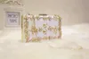 HBP Borsa da sera con pochette con strass di lusso da donna Borsa a tracolla con catena di diamanti Chic designer di marca per borsa da sera 005W