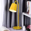 Modern minimalist black white yellow table lamp Living room bedroom bedside LED personality wrought iron desk light