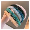 Kryształowy pałąk Kobiety Dziewczyny Luksusowe Błyszczące Opaski Moda Handmade Hair Band Diamond Hair Hoop Akcesoria do włosów Hairband Biżuteria 218 k2