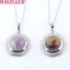 Wojiaer Sun Flower Natural Gem Stone сплав сплав с сплав