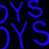 Segno di parola "BOYS" Altri colori possono essere personalizzati Decorazioni per matrimoni decorazione murale luce al neon a led 12V Super Bright