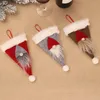 Fork Knife Cutlery Holder Silverware Tableware Bag Santa Gnome Home Christmas Party Table Dinner Decor JK2010XB