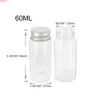 60ml Glass Bottles Vials Jars with Screw Cap Weed Storage Bottle Jar Sealed Small Seal Leak Proof 24pcshigh qualtity