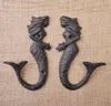 Mermaid Iron Hook American Country Creative Retro Väggdekoration Key Coat Rails