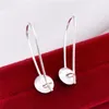 Smycken Inställningar Enkelt lock med PEG Earwires 925 Sterling Silver Ear Wire Hooks Pearl Mounts 5 Pairs