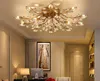 Modern Nordic K9 Crystal LED Ceiling Lights Fixture Gold Black Home Lamps for Living Room Bedroom Kitchen Bathroom