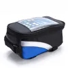 Bisiklet Dağ Bisikleti Eyer Çantası Su Geçirmez Açık Havada Gece Yansıtıcı Şerit Paketi Dokunmatik Ekran Telefon Depolama Taşınabilir Çanta Spor 7CT N2