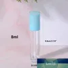 2 szt. 8ml Lip Gloss Tube z różdżką Aplikator Okrągły Refillable Plastikowa szminka Baldma Butelki DIY Makijaż Próbki Pojemnik