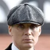 Wool Newsboy Caps Men Herringbone Flat Caps Gatsby Cap wełniane wełniane czapki Golf Hats Vintage Hat Winter Peaky Blinders3312460