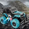 1:24 Mini Four-Way Remote Control Car Off-Road Rc Car Climbing Vehicle with Light Buggy Toy Gifts for Kids (Blue)