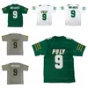 Anpassad # 9 Juju Smith-Schuster High School Football Jersey Stitched Green White Gray Size S-4XL Toppkvalitet