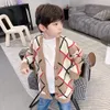 2021 free shipping Boys Solid Cardigan Sweaters 2-13 Years Old Spring Autumn Baby Kids Clothes O-Neck Single Breasted Children's Clothing