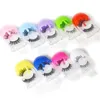 Portabelt tomt ögonfransväska Falskt ögonfranslagringslåda KLAR Glass Färgplastförpackningsbox Lollipop för kvinnor9472110