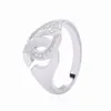 925 Sterling Silver Handcuff Ring för kvinnor och man Fransk Populär Handcuff Shape Ring Sterling Silver Smycken Making