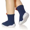 Girl Boy Toddler Anti-Slip Varm Tofflor Socks Bomull Skor För Vinter Hem M09 201112
