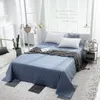 간단한 디자인 침구 세트 4pcs Queen King Size Cotton Printed Duvet 커버 침대 시트 및 베개 현대 침실 세트 1