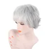 Short Blond Hair Cosplay Wig Party Heat Resistant Fashion Women Synthetic Wig Cap3746018