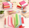 Leather paper Notepad Candy Colors writing Notebook Smiling Face Expression Notebooks Mini travel journal Diary Students gift