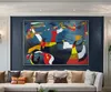 Wassily Kandinsky Ölgemälde klassische Cansva Kunst Wand Poster und Aufkleber handgemachte Ölgemälde für Wohnzimmer Schlafzimmer Dekor LJ201128