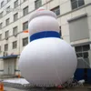 Na zewnątrz Gigant Boże Narodzenie Nadmuchiwany Snowman 6m Cute Cartoon Rysunek Biały Lotniczy dmuchany Snowman Model Balon na zimową dekorację