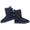 Bottes de neige d'hiver pour femmes, bottes de styliste avec nœud papillon, chaussures courtes à nœud chaud de noël, taille 36 à 41 pour dames