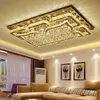 Moderne LED pendentif lumière carré K9 lustre en cristal plafond salon lumières éclairage intérieur lampe suspendue lustre lumières MYY