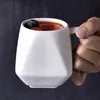 Tasse à café créative de 250 ml, en céramique blanche, au lait, au lait, au thé, en forme irrégulière, en porcelaine, LJ200821