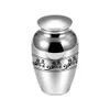 45x70 mm mini crematie hanger urn sieraden voor as huisdier/menselijke bloemen print aluminium legering herdenkingsvaartpot