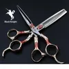 Black Knight 6 -tums professionell frisörsax Set Beauty Salon Hair Cutthinning Barber Shears Modeling Tools4134973