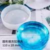 DIY Epoxy Resin Silicone Molds Crystal Drop Glue Small Round Ashtray Mould White Translucent Environmental Craft Tools New Arrival 7 5ly M2