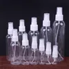 Grossist! Plastpackningsflaskor 30ml 50ml 100ml Clear Pump Spray Empty Bottle Pet Make-up Parfymflaska A12