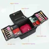 Capaciteitsverzameling tas make-up grote handbediende multi-layer manicure kappers borduurwerk gereedschap cosmetica opslag 202211