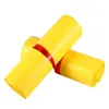 25*35 cm gult plastpaketpaket kuvertpåse självhäftande vita poly currier väskor